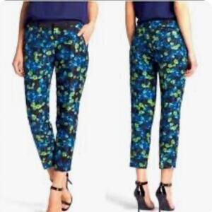 Joie Floral Print Silk and Linen Pants